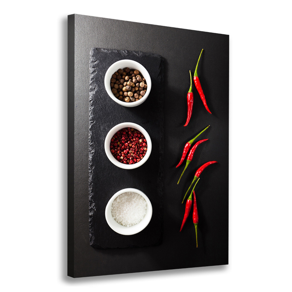 Canvas wall art Spices and peppers