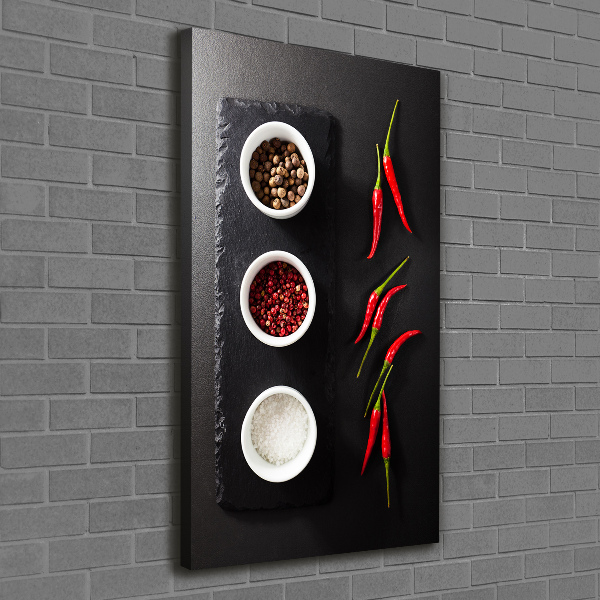 Canvas wall art Spices and peppers