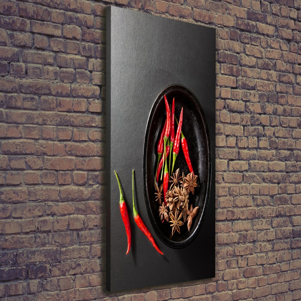 Canvas print Chilli peppers