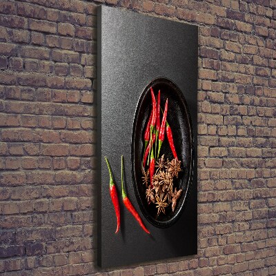 Canvas print Chilli peppers