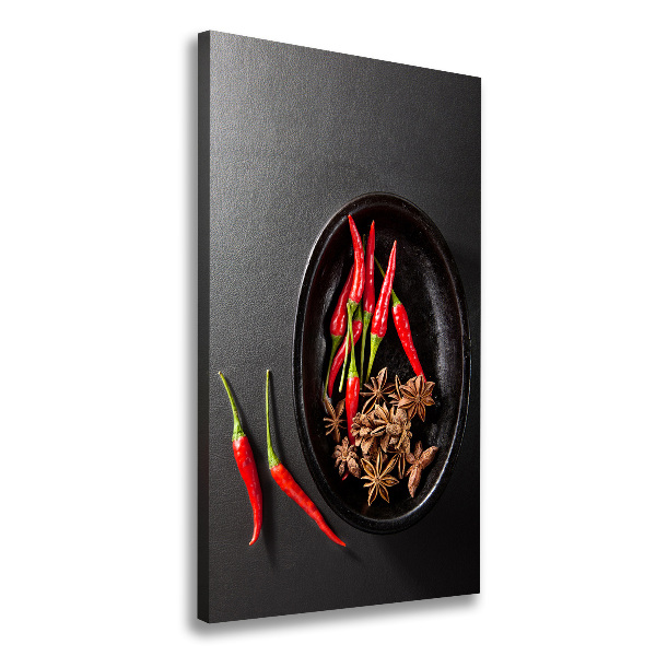 Canvas print Chilli peppers