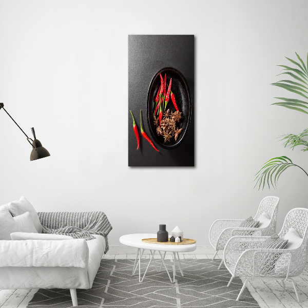 Canvas print Chilli peppers