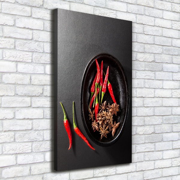 Canvas print Chilli peppers