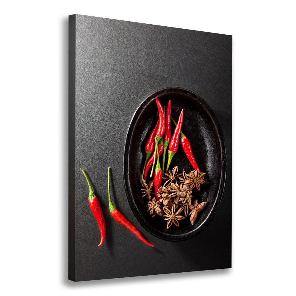 Canvas print Chilli peppers