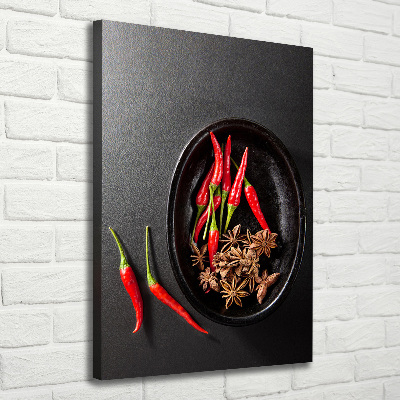 Canvas print Chilli peppers