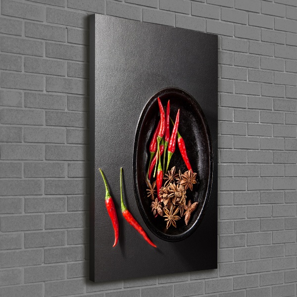 Canvas print Chilli peppers