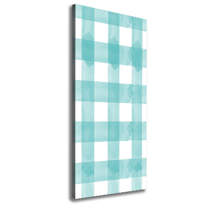 Large canvas wall art Blue grille