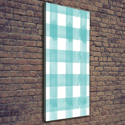 Large canvas wall art Blue grille