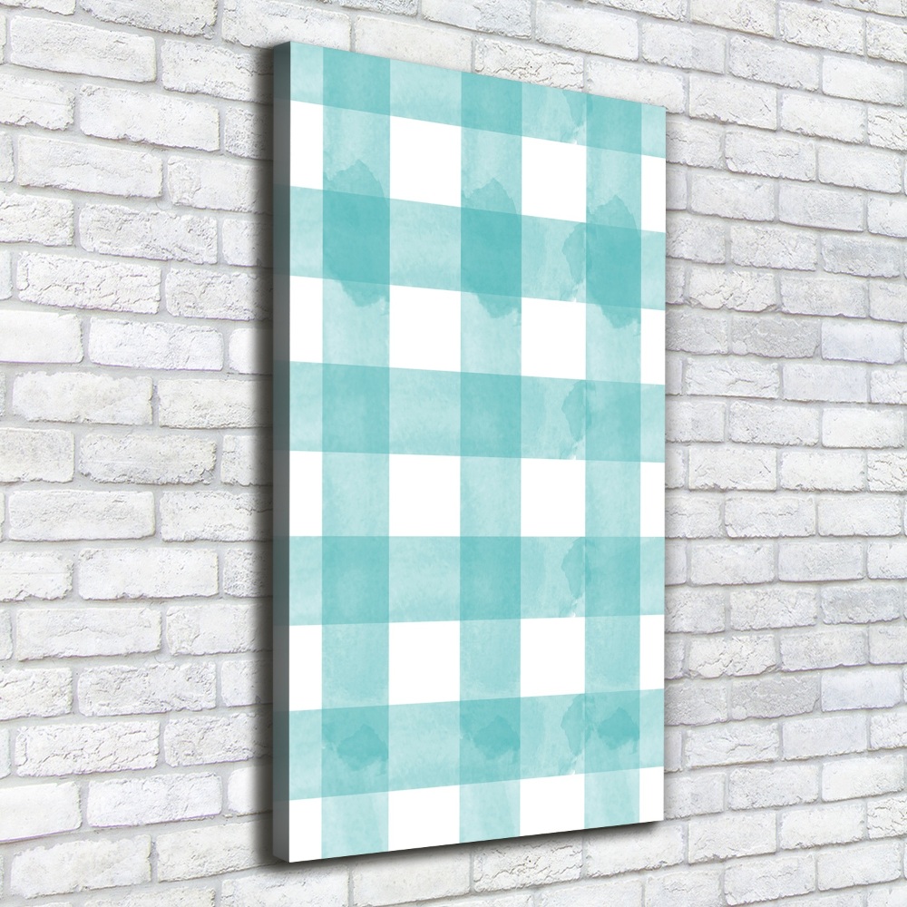 Large canvas wall art Blue grille