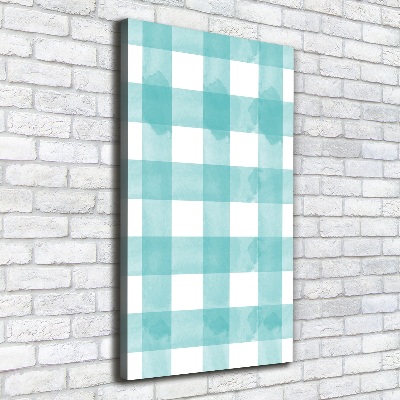 Large canvas wall art Blue grille