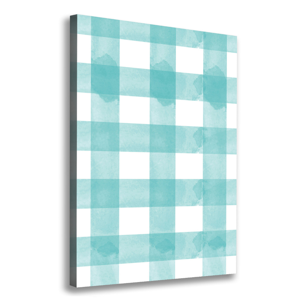 Large canvas wall art Blue grille