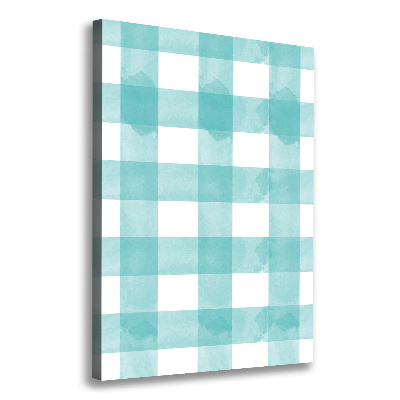 Large canvas wall art Blue grille