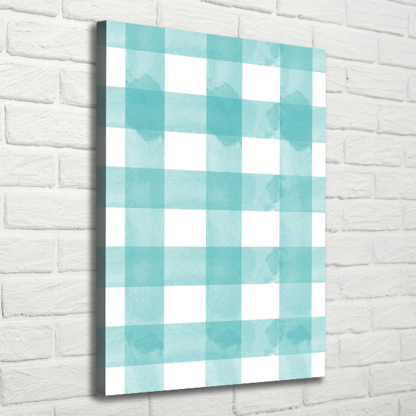 Large canvas wall art Blue grille