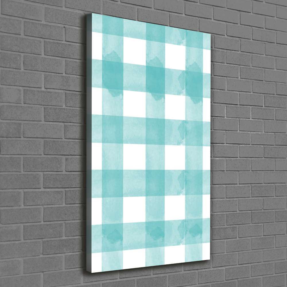 Large canvas wall art Blue grille