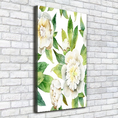 Canvas wall art Peonies