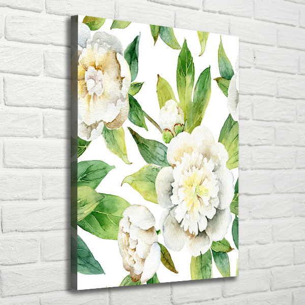 Canvas wall art Peonies