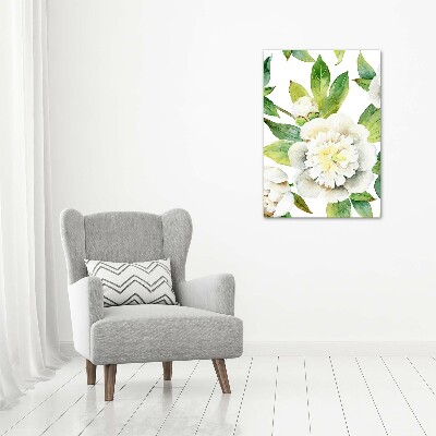 Canvas wall art Peonies