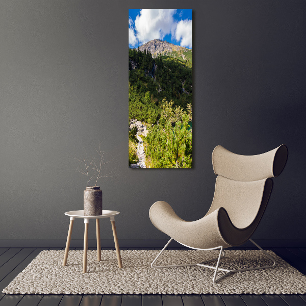 Wall art canvas large Morskie Oko Tatry