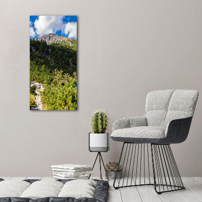 Wall art canvas large Morskie Oko Tatry