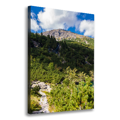 Wall art canvas large Morskie Oko Tatry