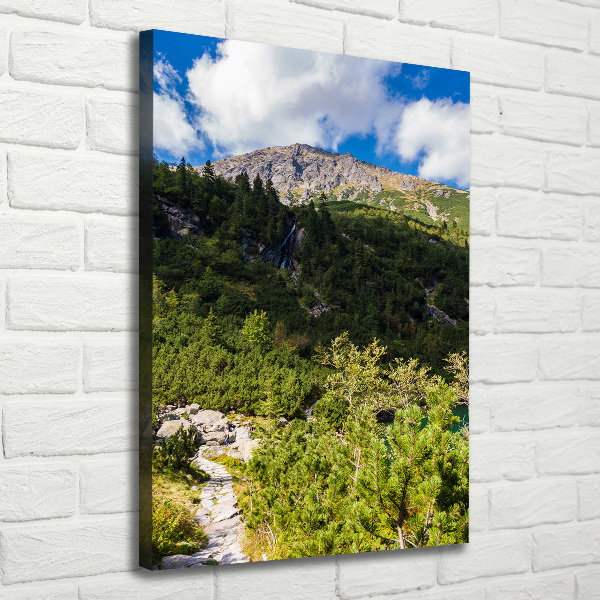 Wall art canvas large Morskie Oko Tatry