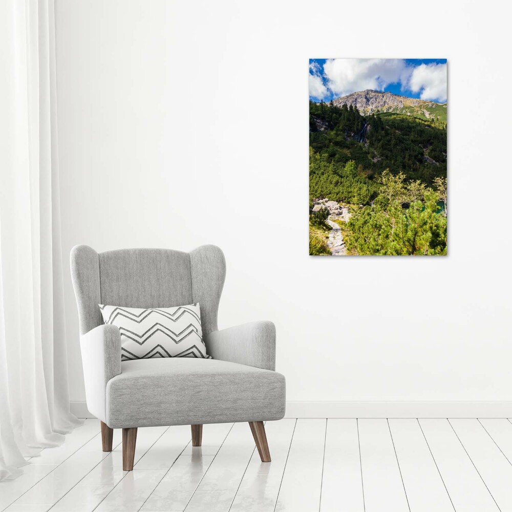 Wall art canvas large Morskie Oko Tatry