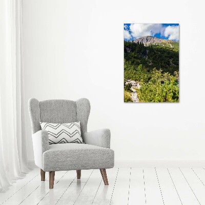 Wall art canvas large Morskie Oko Tatry