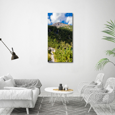 Wall art canvas large Morskie Oko Tatry