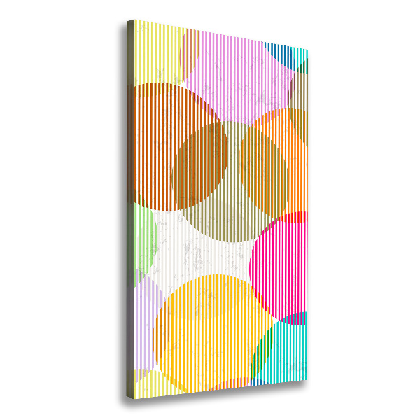 Large canvas wall art Colorful wheels