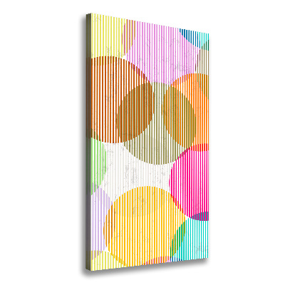 Large canvas wall art Colorful wheels