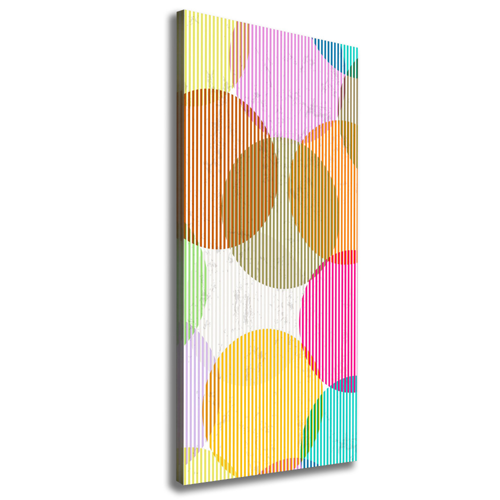 Large canvas wall art Colorful wheels