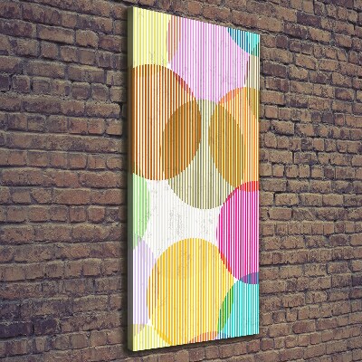 Large canvas wall art Colorful wheels