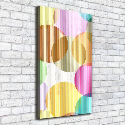 Large canvas wall art Colorful wheels