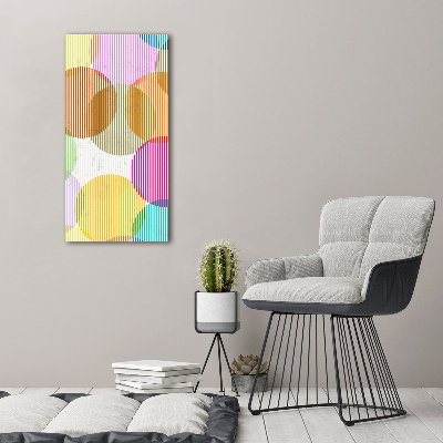 Large canvas wall art Colorful wheels