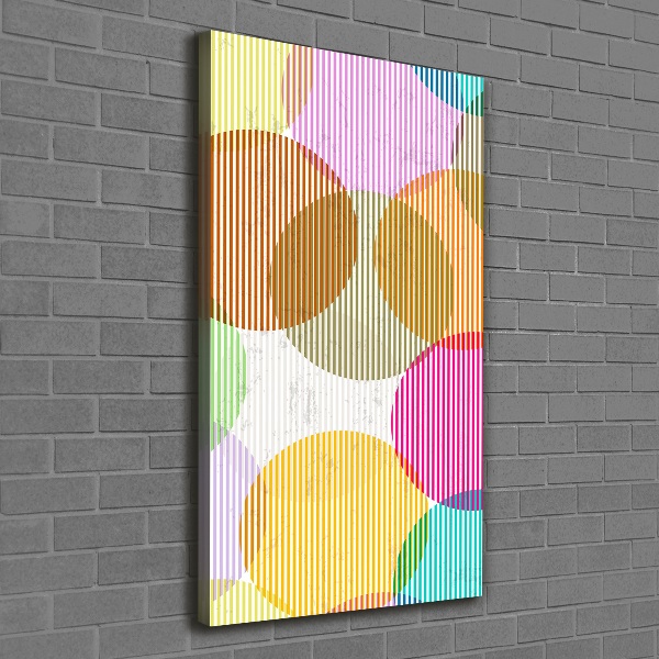 Large canvas wall art Colorful wheels