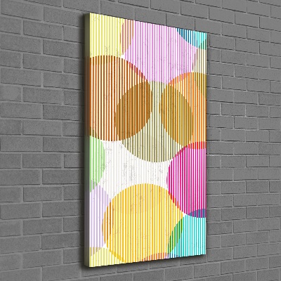 Large canvas wall art Colorful wheels