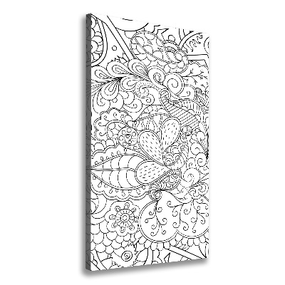 Canvas wall art Zentangle background