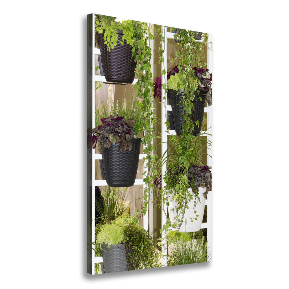 Large canvas wall art Flowerbed