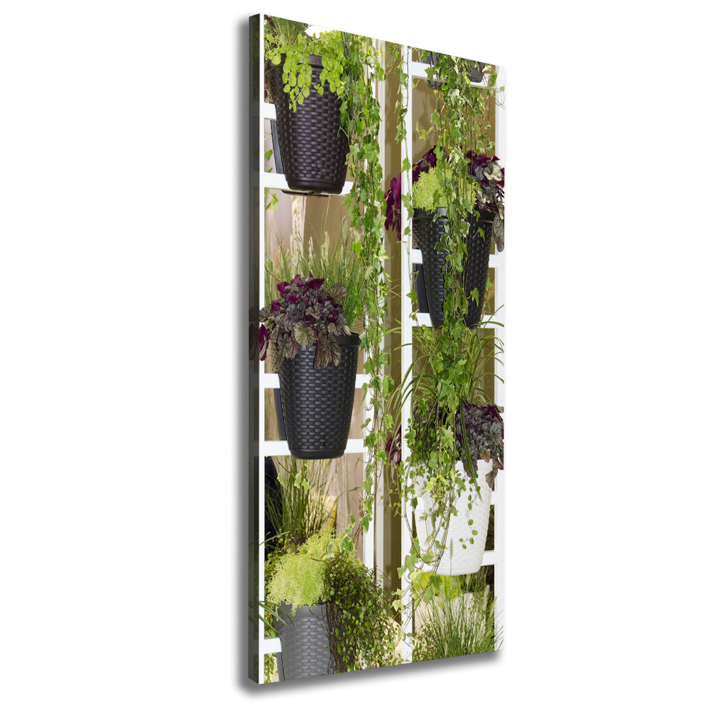 Large canvas wall art Flowerbed