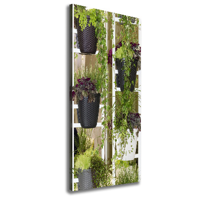 Large canvas wall art Flowerbed