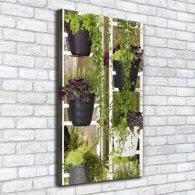 Large canvas wall art Flowerbed