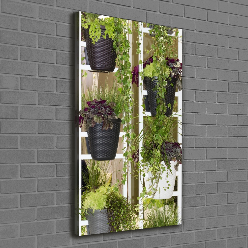 Large canvas wall art Flowerbed