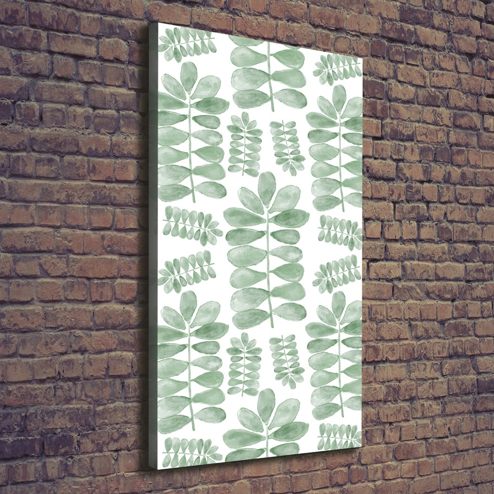 Canvas wall art Eucalyptus leaves