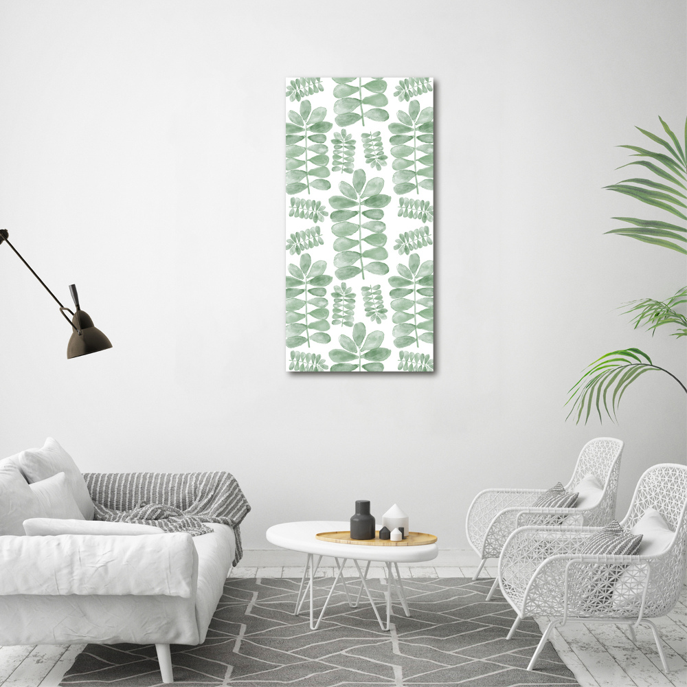 Canvas wall art Eucalyptus leaves