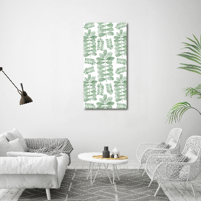 Canvas wall art Eucalyptus leaves