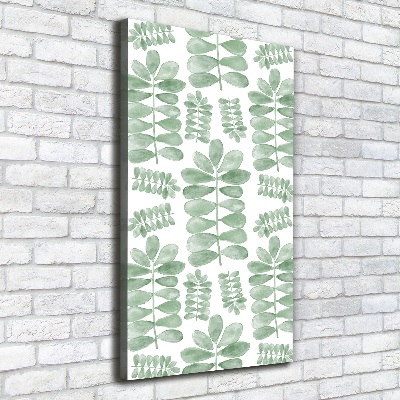 Canvas wall art Eucalyptus leaves