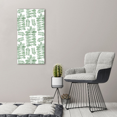 Canvas wall art Eucalyptus leaves