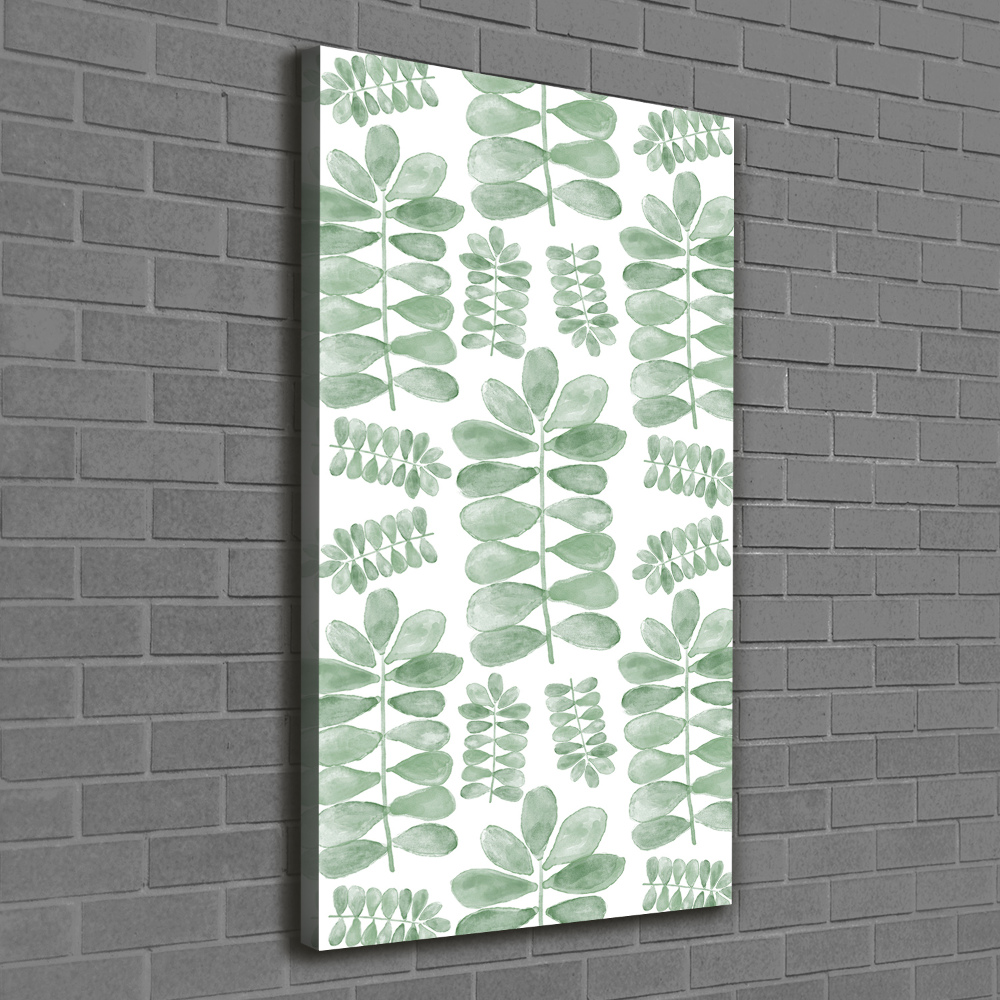 Canvas wall art Eucalyptus leaves