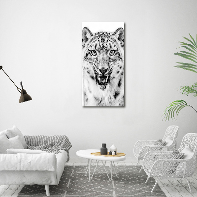 Canvas wall art Snow panther