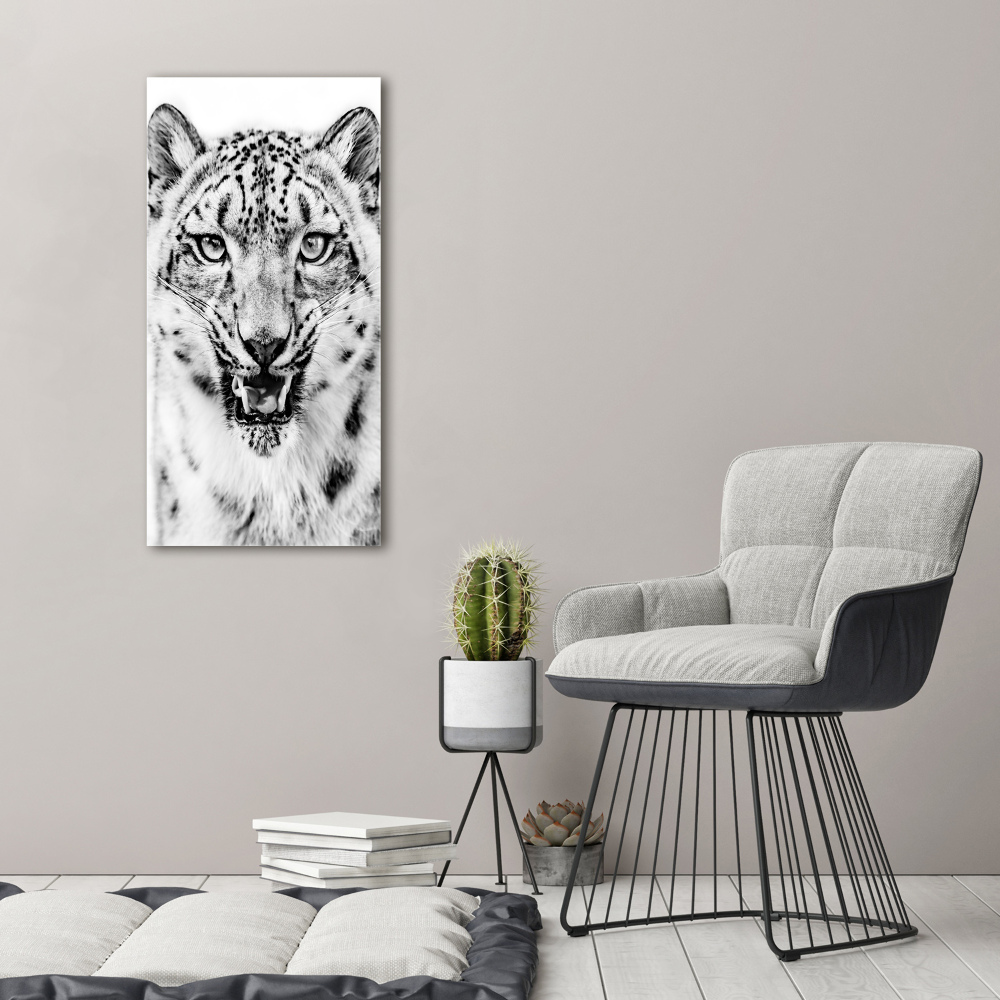 Canvas wall art Snow panther